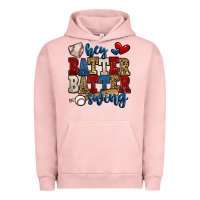 Pigment Salmon hey batter batter swing baseball Urban Hoodie - Jasminsmagicworld