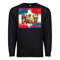 Black dominican republic coffee cups Premium Sweatshirt - Zillion Design Studio
