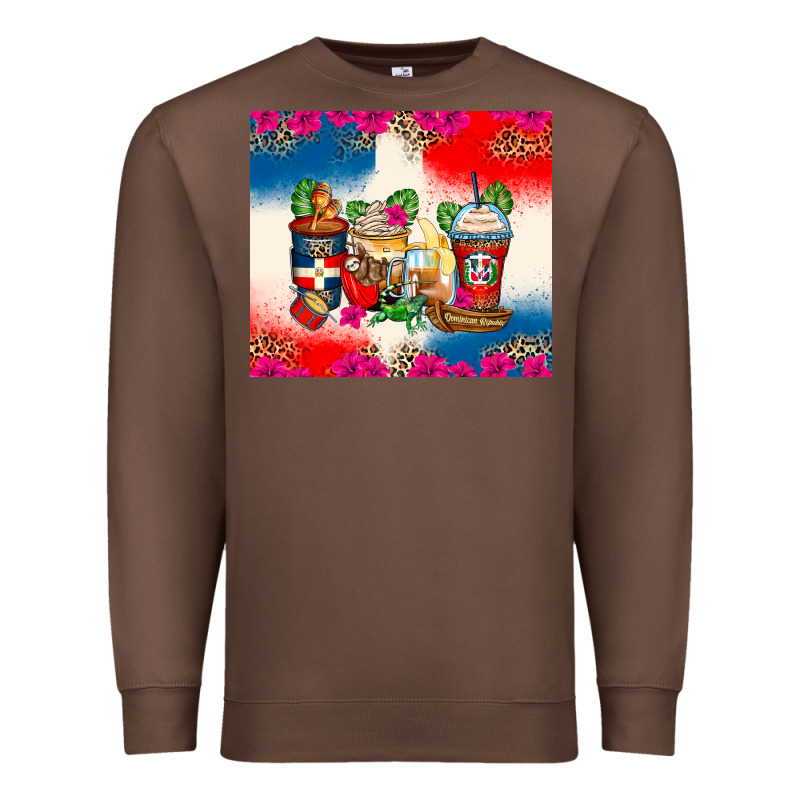 Dominican Republic Coffee Cups Premium Sweatshirt by Zillion Design Studio | Teevron