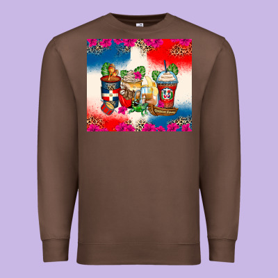 Premium Sweatshirt dominican republic coffee cups