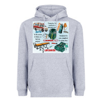 Heather Grey paramedic life Heavyweight Hoodie - MaliasSmallBusiness