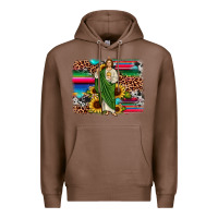 Chestnut san judas leopard cowhide sunflower background Premium Hoodie - JahusDesignShop