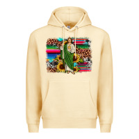 Pina Colada san judas leopard cowhide sunflower background Premium Hoodie - JahusDesignShop