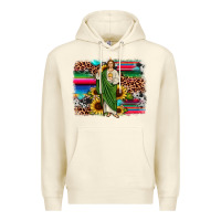 Sandshell san judas leopard cowhide sunflower background Premium Hoodie - JahusDesignShop