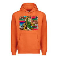 Carrot san judas leopard cowhide sunflower background Premium Hoodie - JahusDesignShop