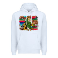 White san judas leopard cowhide sunflower background Premium Hoodie - JahusDesignShop