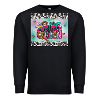 Black crafting queen Premium Sweatshirt - Zillion Design Studio