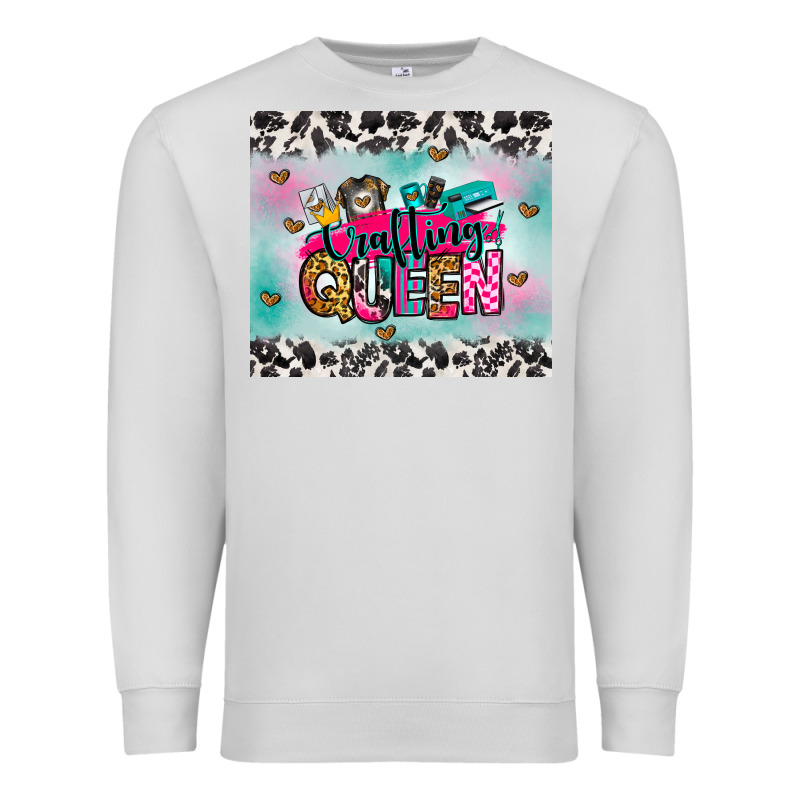 Crafting Queen Premium Sweatshirt by Zillion Design Studio | Teevron