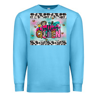Ocean Blue crafting queen Premium Sweatshirt - Zillion Design Studio