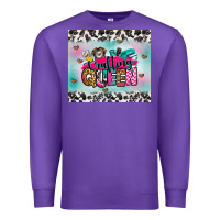 Purple crafting queen Premium Sweatshirt - Zillion Design Studio