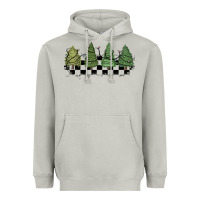 Moon Dust christmas checkered trees Heavyweight Hoodie - MaliasSmallBusiness