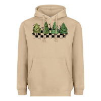 Mushroom christmas checkered trees Heavyweight Hoodie - MaliasSmallBusiness