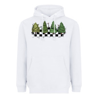 White christmas checkered trees Heavyweight Hoodie - MaliasSmallBusiness