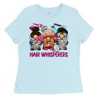 Baby Blue hair whisperers Ladies Tee - BarkalooDesign