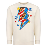 Sandshell America lightning bolt Premium Sweatshirt - texasbilliewilder