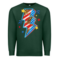 Sports Green America lightning bolt Premium Sweatshirt - texasbilliewilder