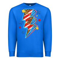 True Royal America lightning bolt Premium Sweatshirt - texasbilliewilder