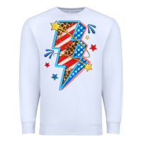 White America lightning bolt Premium Sweatshirt - texasbilliewilder