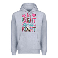 Heather Grey her fight is our fight Premium Hoodie - JahusDesignShop