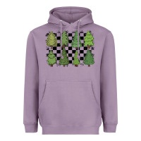 Lavender checkered trees Heavyweight Hoodie - MaliasSmallBusiness