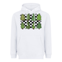 White checkered trees Heavyweight Hoodie - MaliasSmallBusiness