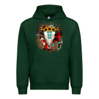 Forest Green bullskull christmas Urban Hoodie - JahusDesignShop