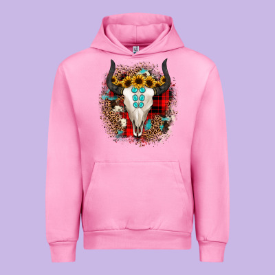 Bullskull Christmas Urban Hoodie Designed By Jahusdesignshop
