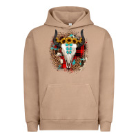 Pigment Burro bullskull christmas Urban Hoodie - JahusDesignShop