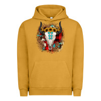 Pigment Peanut Butter bullskull christmas Urban Hoodie - JahusDesignShop