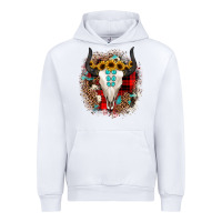 White bullskull christmas Urban Hoodie - JahusDesignShop