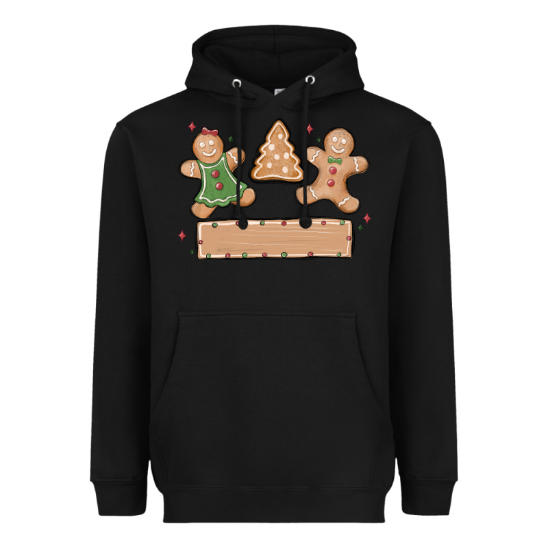 Gingerbread Christmas Heavyweight Hoodie by MaliasSmallBusiness | Teevron