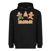 Black gingerbread christmas Heavyweight Hoodie - MaliasSmallBusiness