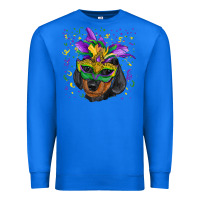 True Royal mardi gras mask dachshund puppy Premium Sweatshirt - RanaPortraitStore