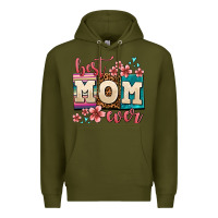 Army Green best mom ever Premium Hoodie - AdoDesignShop