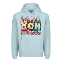 Blue Mist best mom ever Premium Hoodie - AdoDesignShop