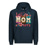 Navy best mom ever Premium Hoodie - AdoDesignShop