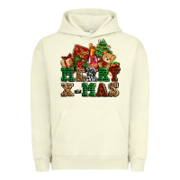 Pigment Pistachio merry xmas with christmas Urban Hoodie - AdoDesignShop