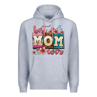 Heather Grey best mom ever Premium Hoodie - AdoDesignShop