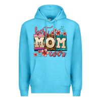 Ocean Blue best mom ever Premium Hoodie - AdoDesignShop