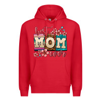 Red best mom ever Premium Hoodie - AdoDesignShop