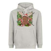 Moon Dust christmas reindeer Heavyweight Hoodie - MaliasSmallBusiness