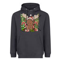 Smoke christmas reindeer Heavyweight Hoodie - MaliasSmallBusiness
