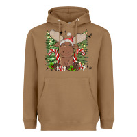 Toasted Coconut christmas reindeer Heavyweight Hoodie - MaliasSmallBusiness