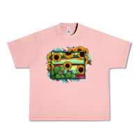 Salmon Wyoming Map Sunflower Cactus Serape Urban Heavy Tee - RanaPortraitStore