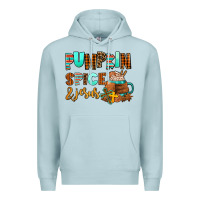 Blue Mist pumpkin spice and jesus Premium Hoodie - AdoDesignShop