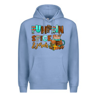 Colony Blue pumpkin spice and jesus Premium Hoodie - AdoDesignShop