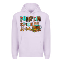 Lilac pumpkin spice and jesus Premium Hoodie - AdoDesignShop