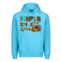 Ocean Blue pumpkin spice and jesus Premium Hoodie - AdoDesignShop