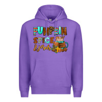 Purple pumpkin spice and jesus Premium Hoodie - AdoDesignShop