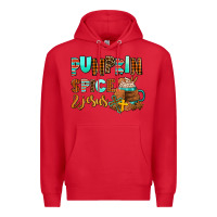 Red pumpkin spice and jesus Premium Hoodie - AdoDesignShop